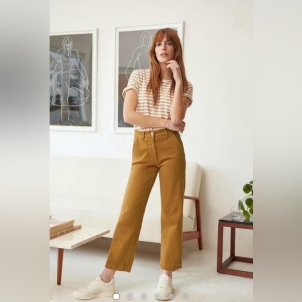 EVERLANE Straight Leg Crop Pants